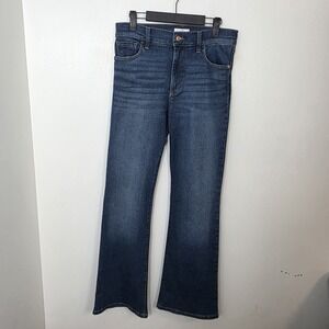 Jessica Simpson Dark Wash High Rise Flare Leg Cute Going Out Casual Jeans Size 4